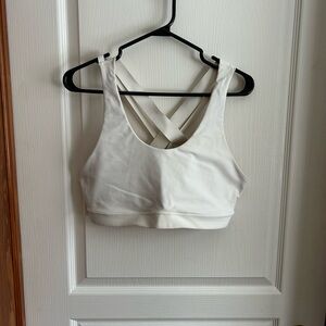 Old Navy White Strappy Sports Bra
